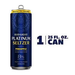 Bud Light Platnm Seltzer Pinapple - 25 Fz