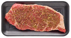 Beef Ny Strip Steak Boneless Savory Monterey Seasoning - Lb