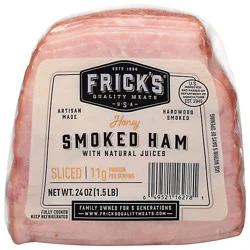 Fricks Honey Smoked Ham Sliced Quarter - 24 Oz