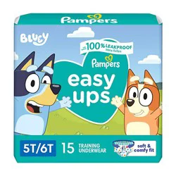 Pampers Easy Ups Training Underwear Boys Size 7 5t6t, 15 Count - 15 Ct