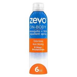 Zevo On-Body Mosquito Plus Tick Repellent Aerosol Spray 6oz - 6 Oz