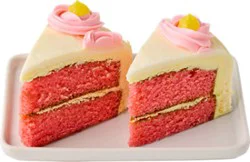 Strawberry Lemon Cake Slice 2 Count - Ea