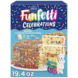 Pillsbury 19.4 Oz Funfetti Celebration Cake Mix Box - 19.4 Oz