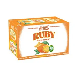 Shiner Ruby Sunburst 6pk In Cans - 6-12 Fz