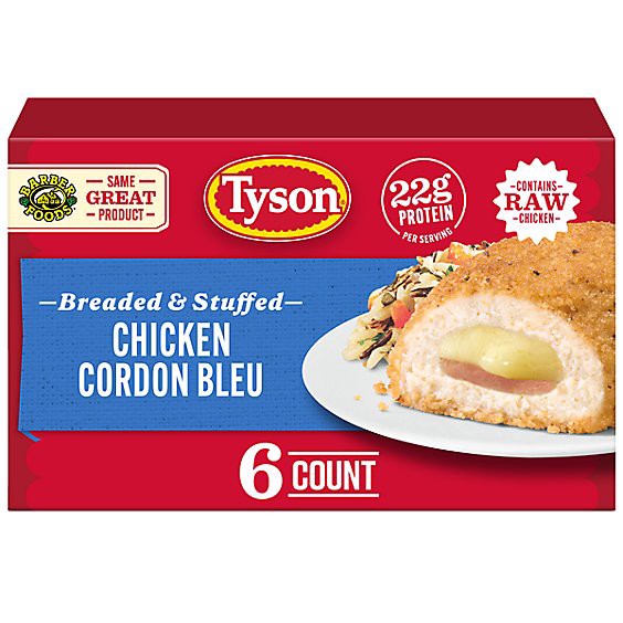 slide 1 of 15, Tyson Chicken Cordon Bleu 30 Oz - 30 Oz, 30 oz