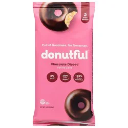 Donutful Mini Chocolate Dipped Donuts - 1.41 Oz