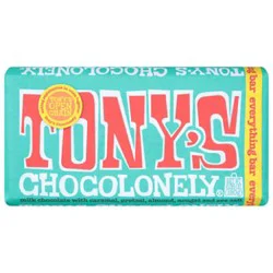 Tony's Chocolonely Everything Bar Candy - 6.35 Oz