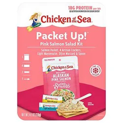 Chicken Of The Sea Packet Up Pink Salmon Packet & Crackers Kit 4.1 Oz - 4.1 Oz