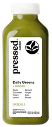Pressed Juicery Daily Greens With Ginger 15.2fz - 15.2 Fz