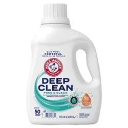 Arm & Hammer Deep Clean Liquid Laundry Detergent Free & Clear - 75 Fl. Oz. - 75 Fz
