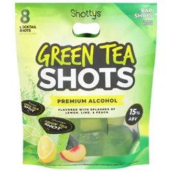 Shottys Gelatn Green Tea Shots Wine - 8-50 Ml