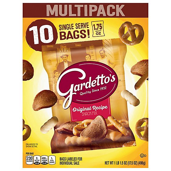 slide 1 of 1, Gardettos Snack Mix Original 10ct - 10 Ct, 10 ct