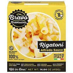 Bravo Pastiamoci Alfredo Sauce Rigatoni - 14.64 Oz
