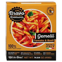 Bravo Pastiamoci Pasta Gemeli Tomato Basil - 14.64 Oz