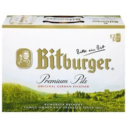 Bitburger Premium Pils 12pk 11.2oz In Cans - 12-11.2