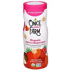 Once Upon A Farm Puffs - Strwby, Swpt & Ccnt - 1.5 Oz