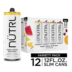 Nutrl Vodka Soda Fruit Variety Cans - 12-12 Fl. Oz.
