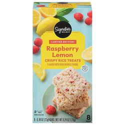 Signature Select Rice Crispy Treats Raspberry Lemon 6.24 Oz - 6.24 Oz