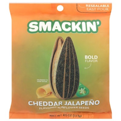 slide 1 of 1, Smackin Sunflower Seeds Cheddar Jalapeno 4oz - 4 Oz, 4 oz