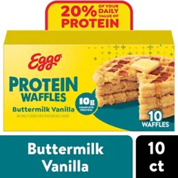 Eggo Protein Frozen Waffles Buttermilk Vanilla Frozen Breakfast - 10 - 12.3 Oz