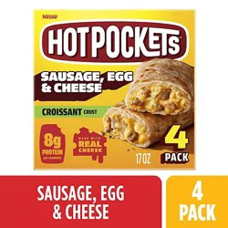 Hot Pockets Croissant Crust Sausage Egg Cheese, 17 Oz - 17 Oz