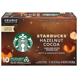 Starbucks Hazelnut Cocoa Ground Coffee K-Cup Pods 10 Count 3.7oz Box - 10 Ct