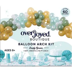 Overjoyed Boutique Leafy Green Balloon Arch Kit - 60 Ct