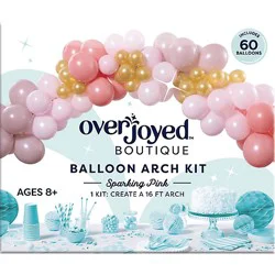 Overjoyed Boutique Sparkling Pink Balloon Arch Kit - 60 Ct