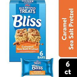 Kelloggs Caramel Pretzel Rice Krispies Treats Bliss Squares 6 Count 1.2 Ounce - 6 Ct