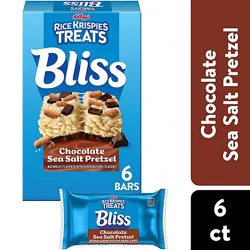 Kelloggs Chocolate Sea Salt Rice Krispies Treats Bliss Squares 6 Count .84 Ounce - 6 Ct