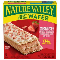 Nature Valley Strawberry Crispy Creamy Wafer Bar 5 Count 1.3 Ounce - 5 Ct
