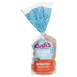 Rudis Buns Frozen Brioche Gluten Freeer Buns - 9.9 Oz
