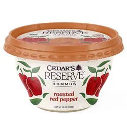Cedars Reserve Roasted Red Pepper Hommus - 10 Oz