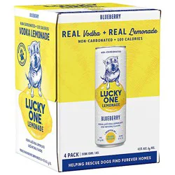 Lucky One Lemonade Blueberry 4pk - 4-355 Ml