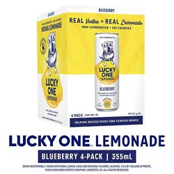Lucky One Lemonade Blueberry 4pk - 4-355 Ml