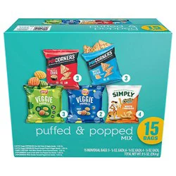 Frito Lay Puff And Pop Mix Variety Pack - 15 Count