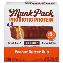 Munk Pack Protein Bar Peanut Butter Cup 4pk - 8.04 Oz