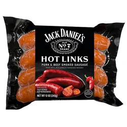 Jack Daniels Hot Link Pork & Beef Sausage 12 Oz - 12 Oz