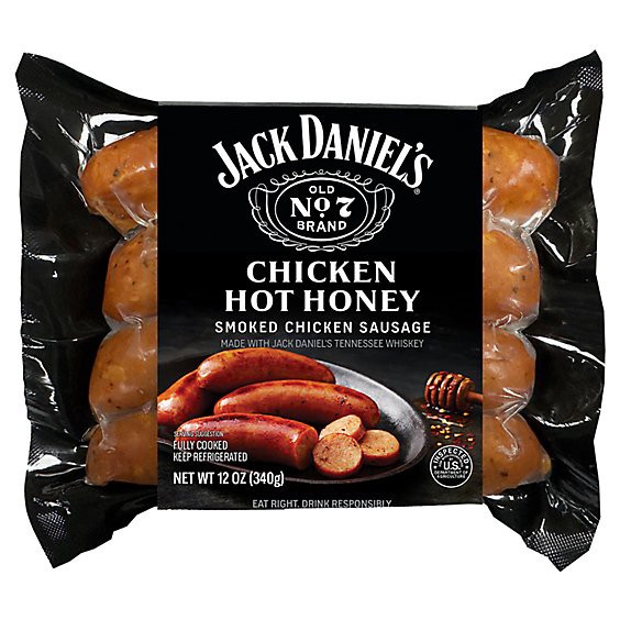 slide 1 of 1, Jack Daniel's Chicken Hot Honey Sausage 12 Oz - 12 Oz, 12 oz