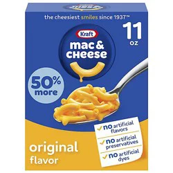 Kraft Original Mac & Cheese Macaroni And Cheese Dinner - 11 Oz