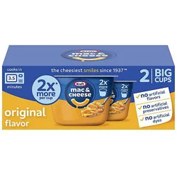 Kraft Original Mac & Cheese Macaroni And Cheese Dinner Big - 2 - 4.1 Oz