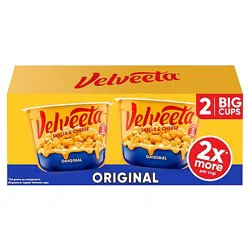 Velveeta Shells & Cheese Original Microwaveable Shell Pasta & Cheese Sauce Big - 2- 5 Oz