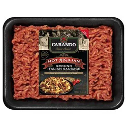 Carando Hot Sicilian Ground Sausage 16 Oz - 16 Oz