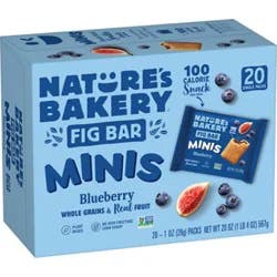 Natures Bakery Mini Blueberry Fig Bars 20 Count 1 Ounce - 20 Ct