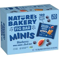 Natures Bakery Mini Blueberry Fig Bars 20 Count 1 Ounce - 20 Ct