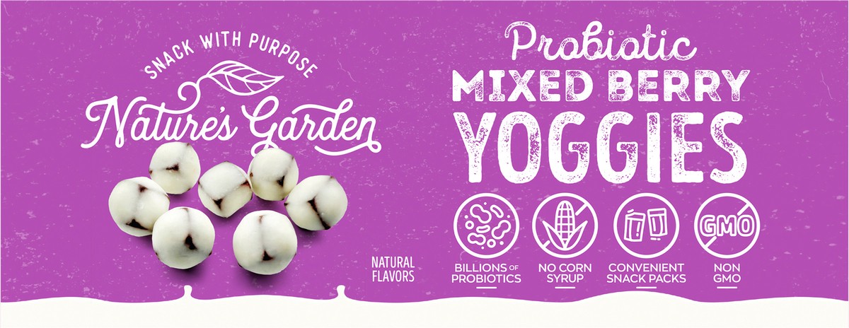 slide 4 of 11, Nature's Garden Probiotic Mixed Berry Yoggies 6 / 12 X 0.7oz - 8.5 Oz, 12 ct