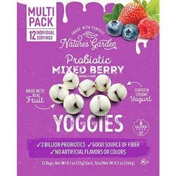 Nature's Garden Probiotic Mixed Berry Yoggies 6 / 12 X 0.7oz - 8.5 Oz