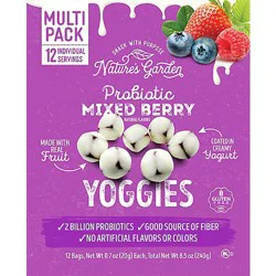 Nature's Garden Probiotic Mixed Berry Yoggies 6 / 12 X 0.7oz - 8.5 Oz