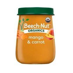 Beech-Nut Organics Stage 2 Organic Baby Food Mango & Carrot 4oz Jar - 4 Oz