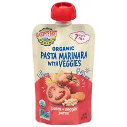 Earths Best Puree Pasta Marinara With Veggies - 4 Oz